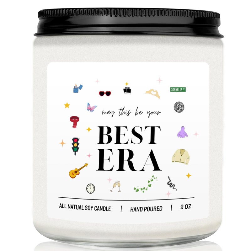 Bzelkry Taylor Inspired May This Be Your Best Era Scented Candle - Natural Soy Lavender Candle- 9Oz  Cool Gifts Idea for Christmas  Birthday Gift for Girls  Fans Gift Merch - Image 1